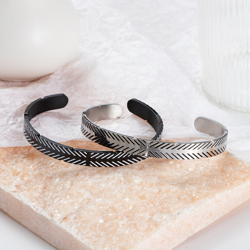 Wholesale Vintage Distressed Stainless Steel Bracelet